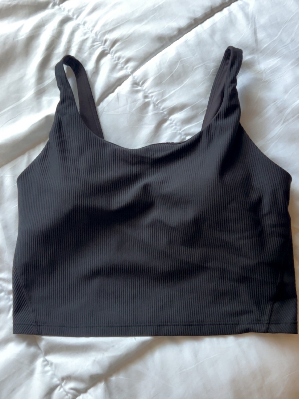 NWOT Old Navy Black Ribbed Crop Bralette